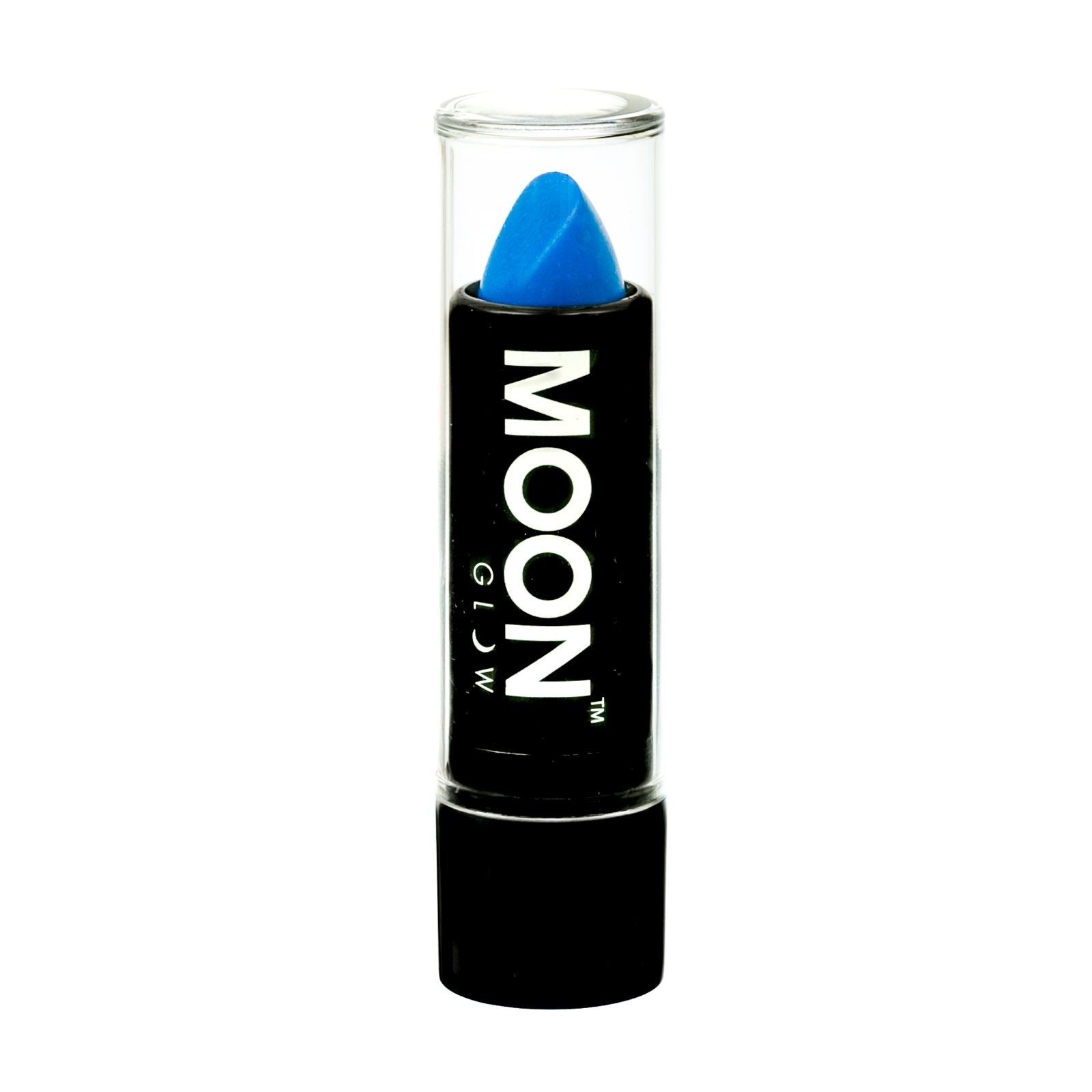 Smiffys Moon Glow Pastel Neon UV Lipstick, Pastel Blue