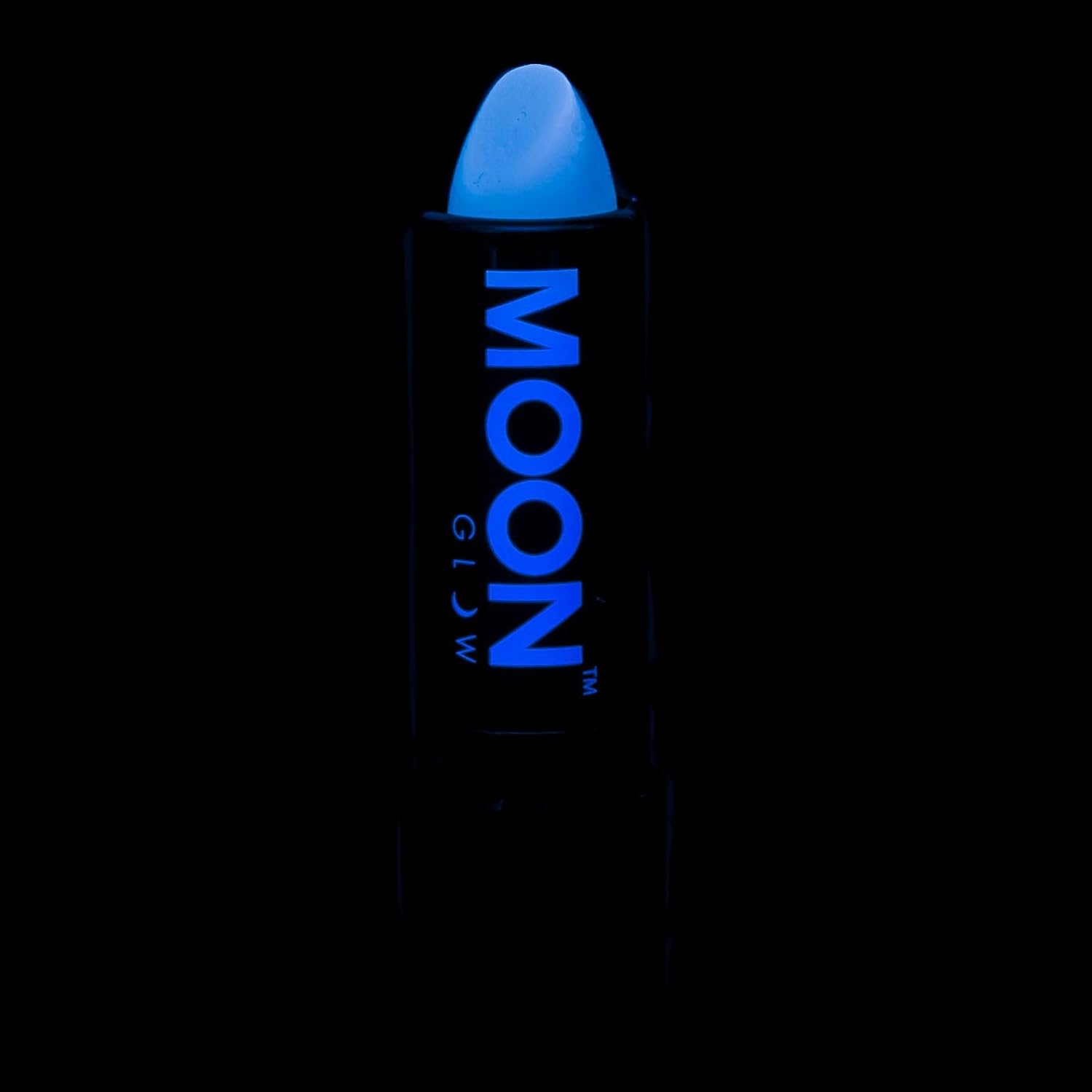 Smiffys Moon Glow Pastel Neon UV Lipstick, Pastel Blue