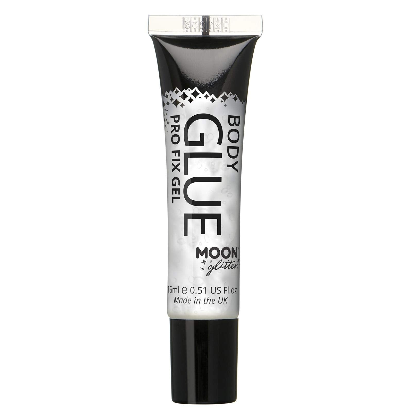 Smiffys Moon Glitter Pro Fix Gel / Body Glue, Clear