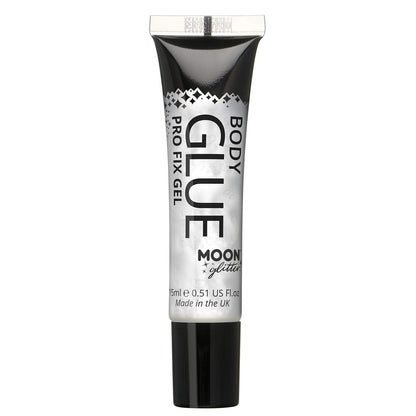 Smiffys Moon Glitter Pro Fix Gel / Body Glue, Clear