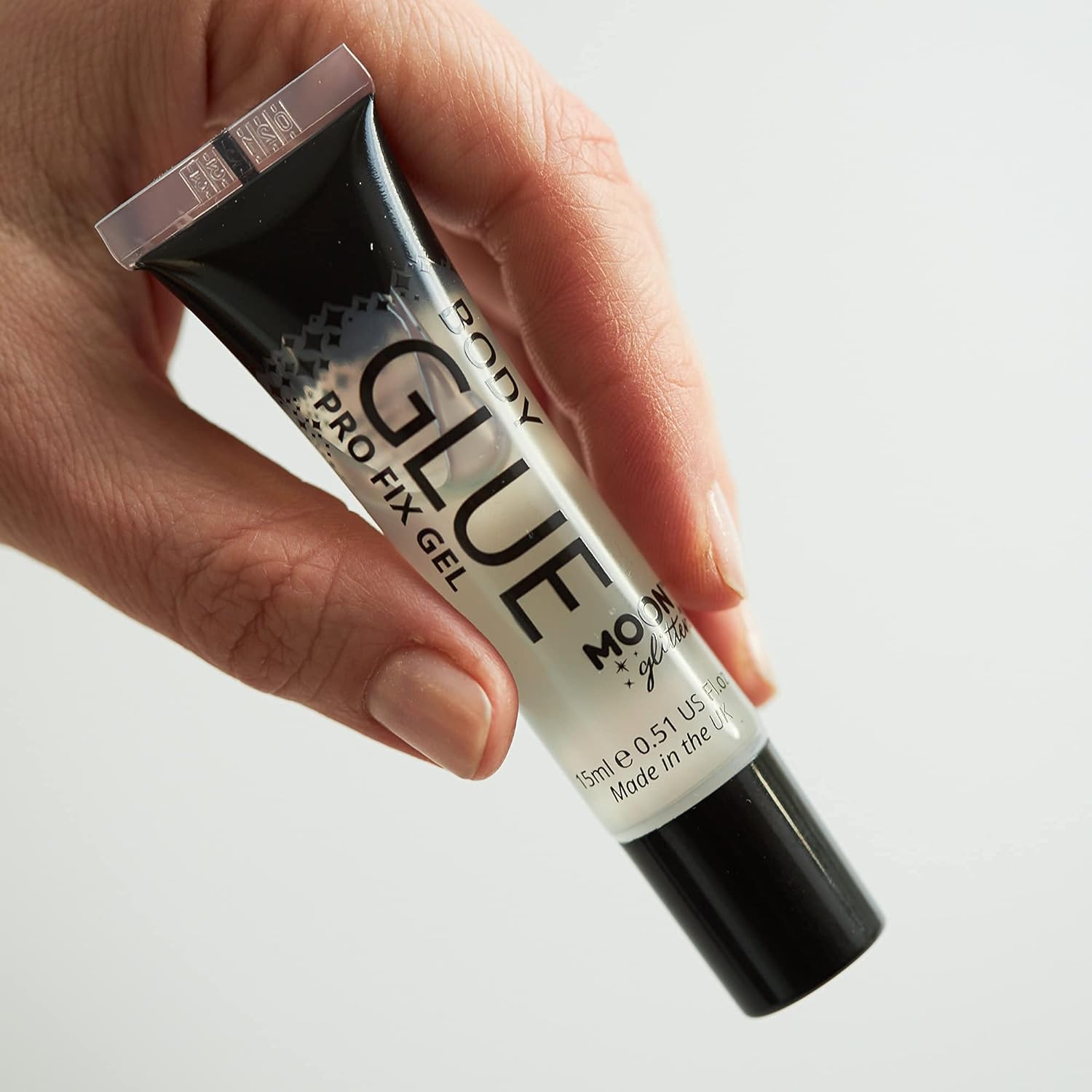 Smiffys Moon Glitter Pro Fix Gel / Body Glue, Clear