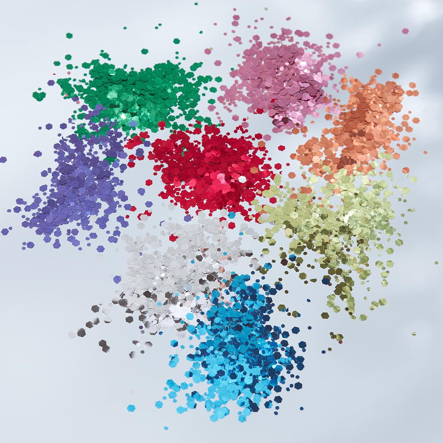 Smiffys Moon Glitter Classic Chunky Glitter, Blue