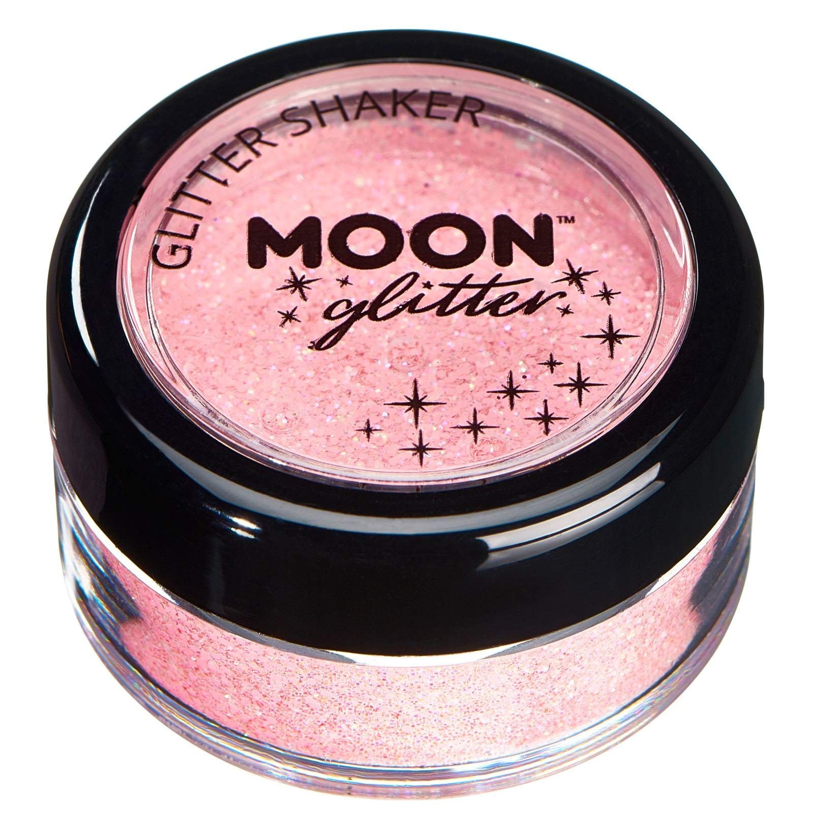 Smiffys Moon Glitter Pastel Glitter Shakers, Coral