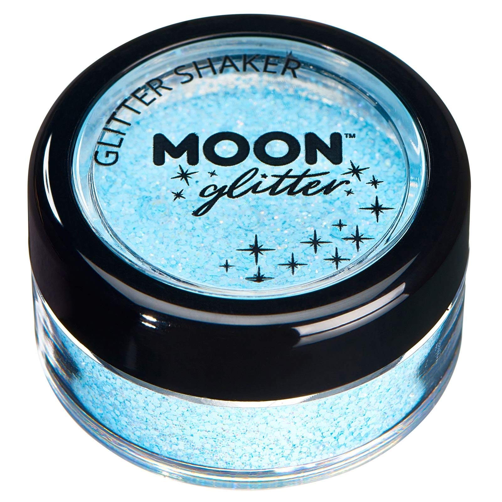Smiffys Moon Glitter Pastel Glitter Shakers, Baby Blue