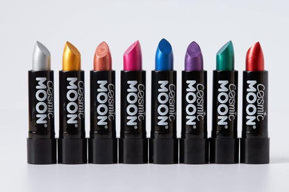 Smiffys Cosmic Moon Metallic Lipstick, Red