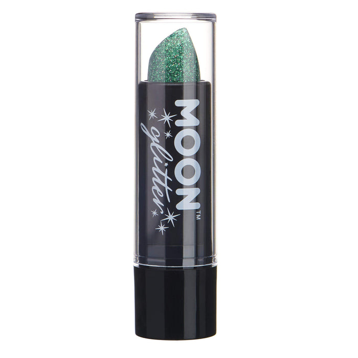 Smiffys Moon Glitter Holographic Glitter Lipstick, Green