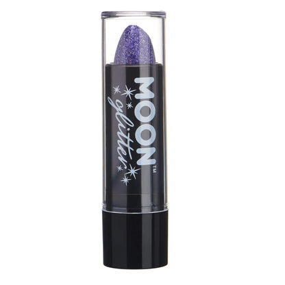 Smiffys Moon Glitter Holographic Glitter Lipstick, Purple