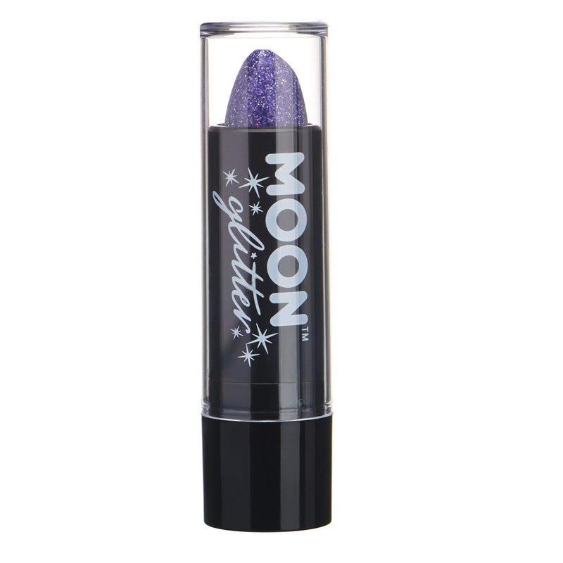 Smiffys Moon Glitter Holographic Glitter Lipstick, Purple