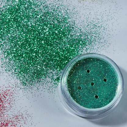 Smiffys Moon Glitter Classic Fine Glitter Shakers, Green