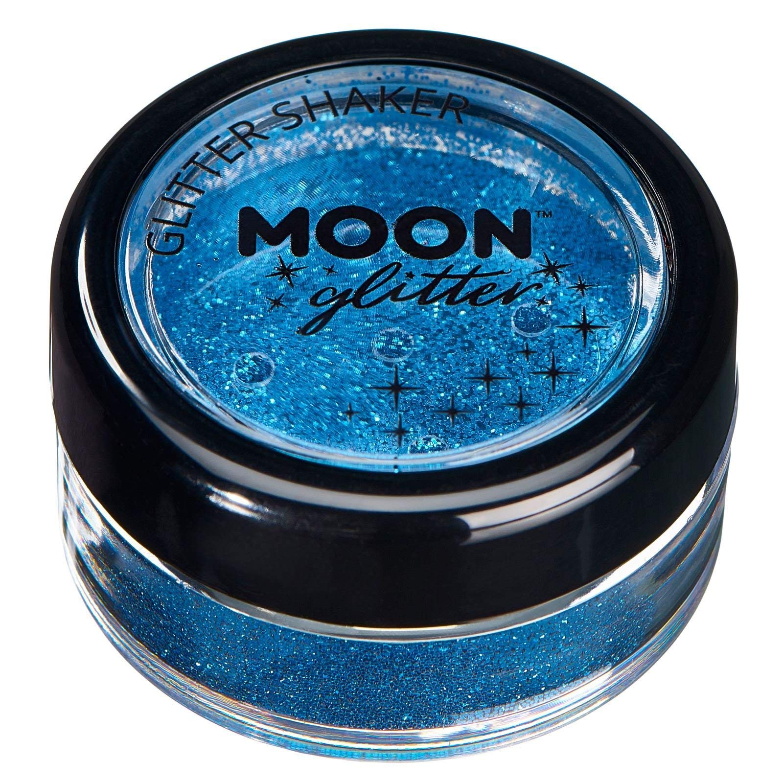 Smiffys Moon Glitter Classic Fine Glitter Shakers, Blue