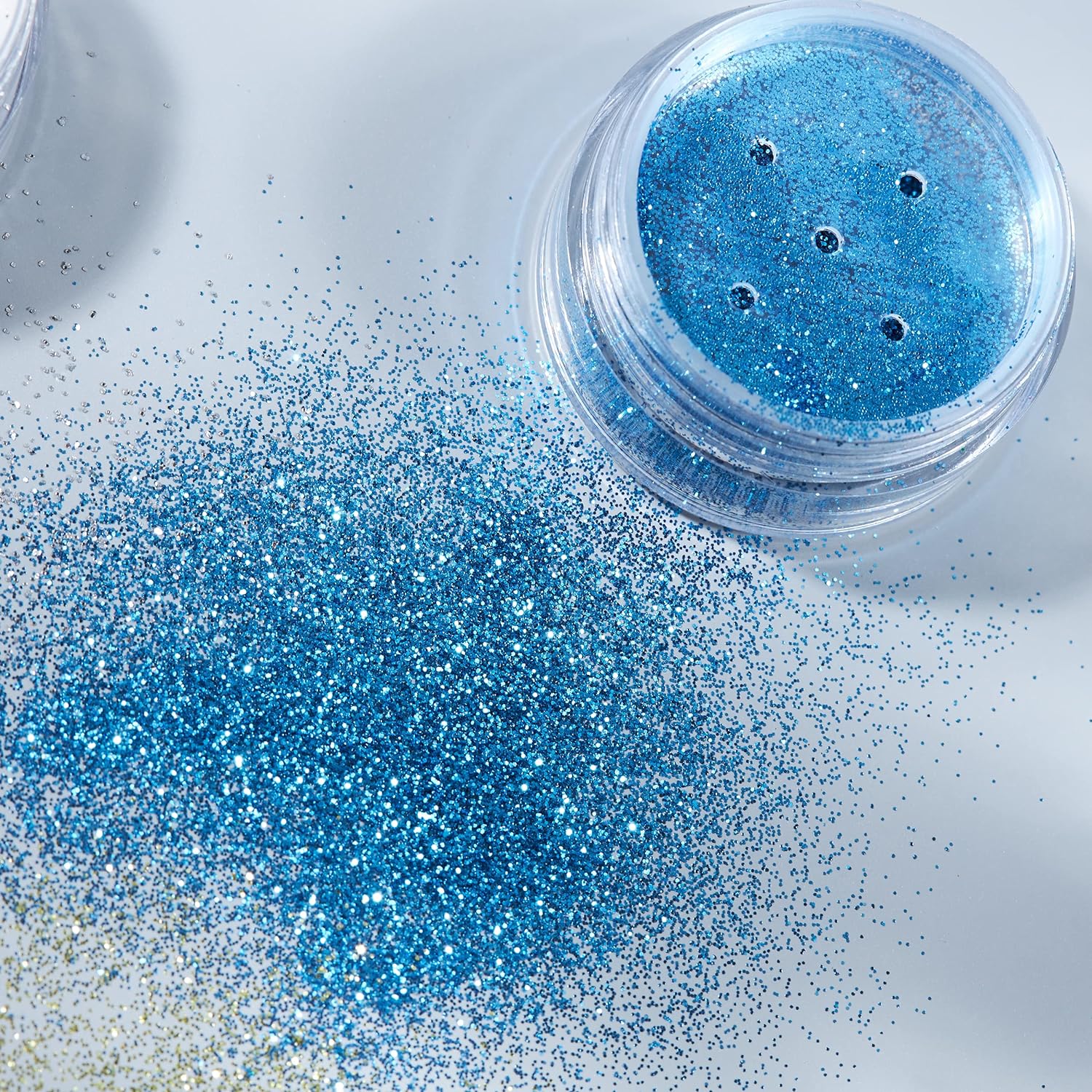 Smiffys Moon Glitter Classic Fine Glitter Shakers, Blue