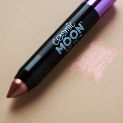 Smiffys Cosmic Moon Metallic Body Crayon, Rose Gold