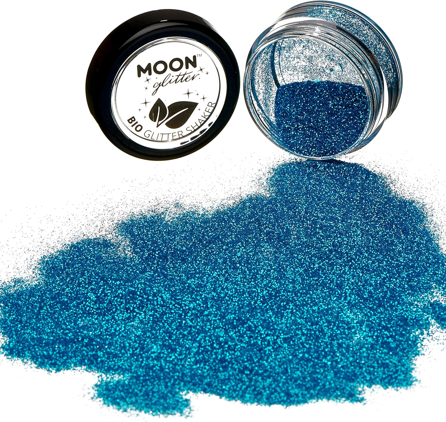 Smiffys Moon Glitter Bio Glitter Shakers, Blue