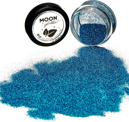 Smiffys Moon Glitter Bio Glitter Shakers, Blue