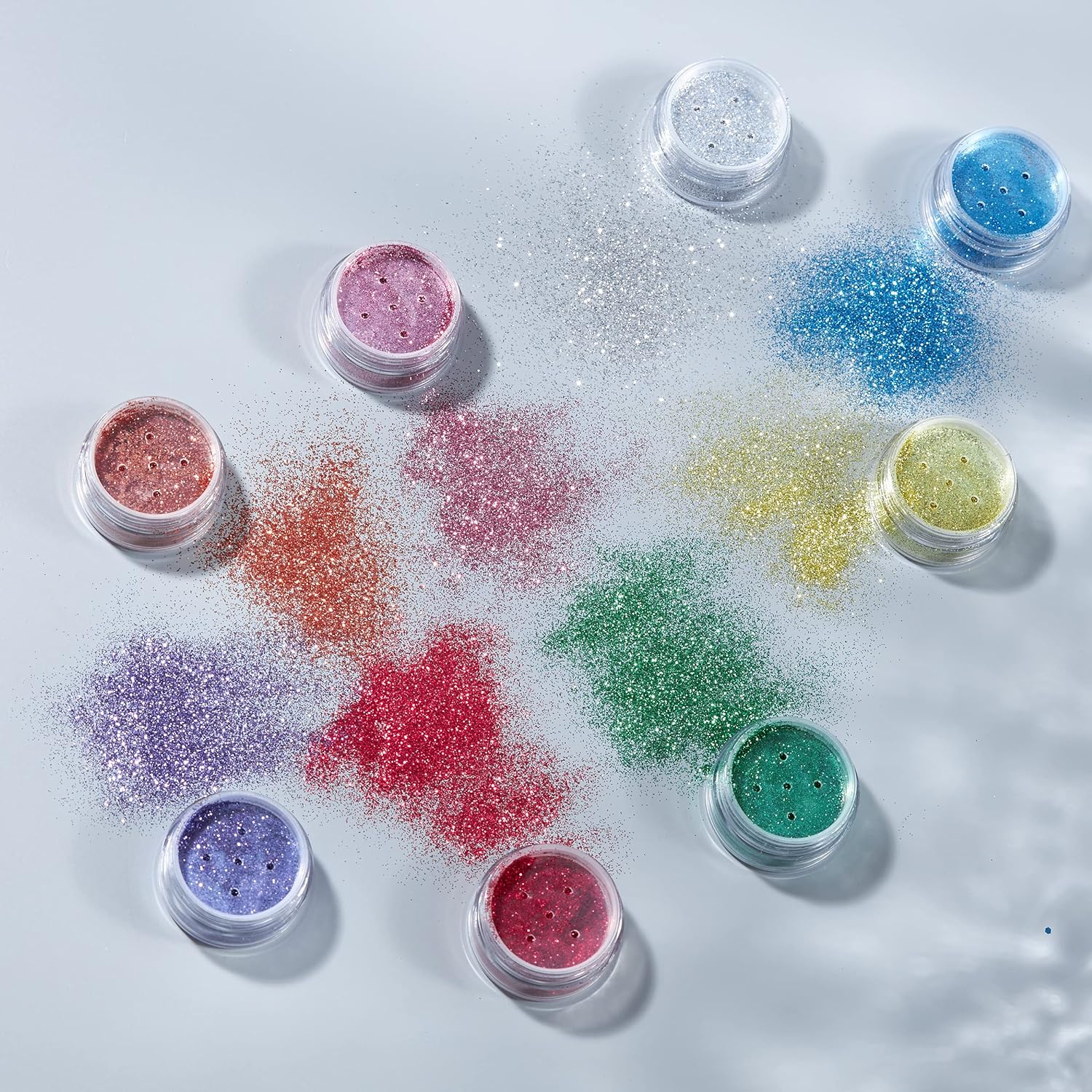 Smiffys Moon Glitter Classic Fine Glitter Shakers, Pink