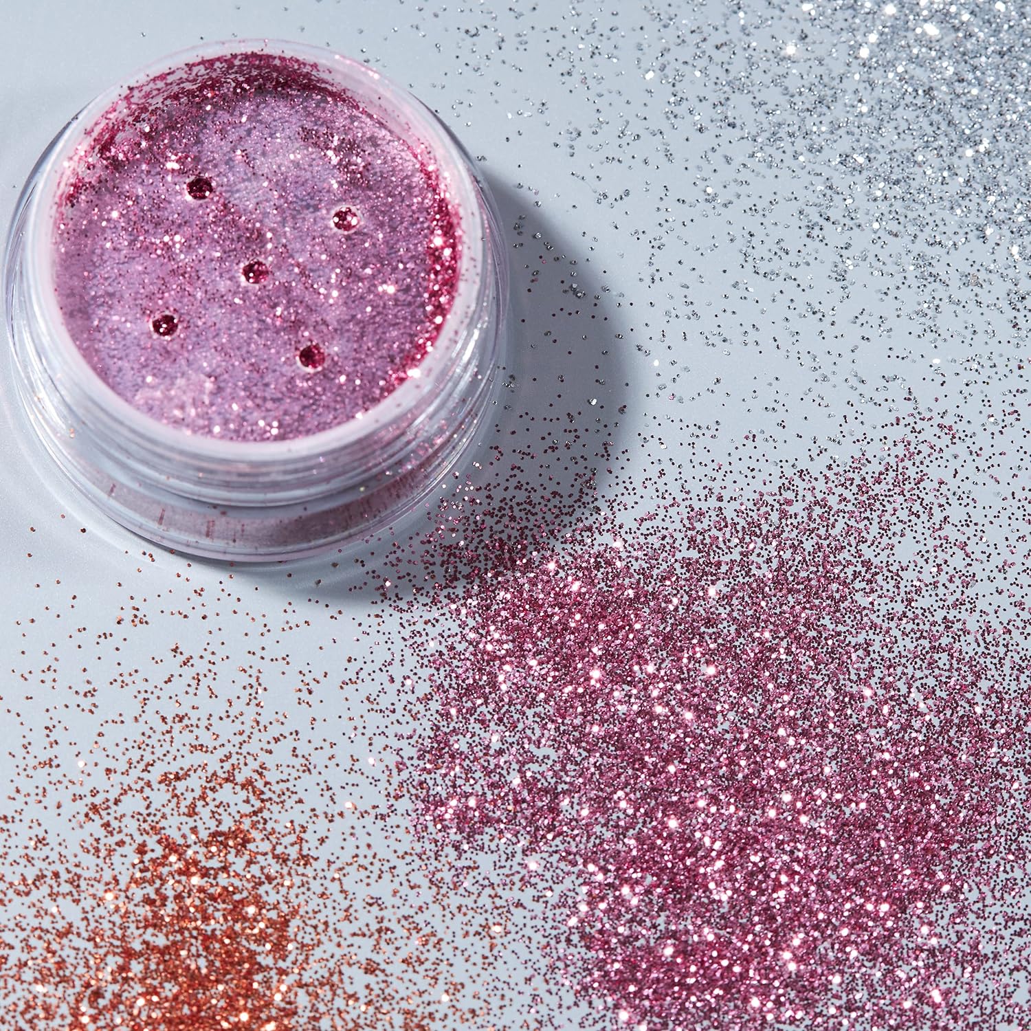 Smiffys Moon Glitter Classic Fine Glitter Shakers, Pink