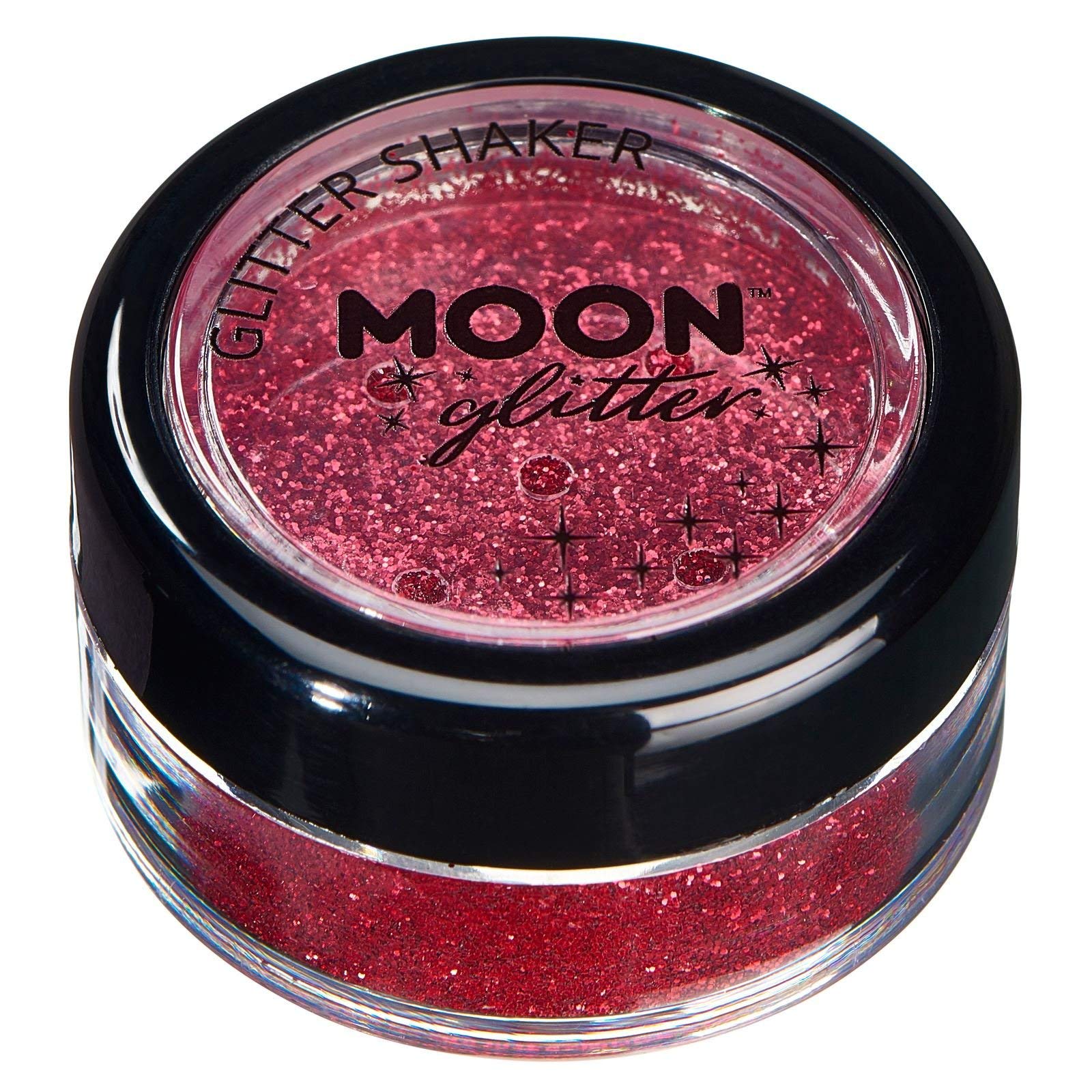 Smiffys Moon Glitter Classic Fine Glitter Shakers, Red
