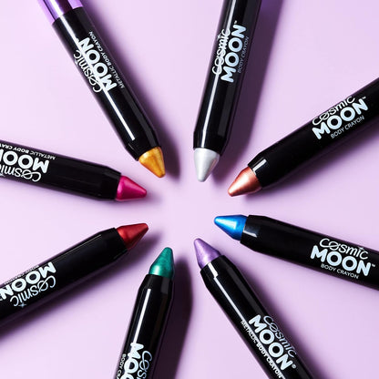 Smiffys Cosmic Moon Metallic Body Crayon, Pink