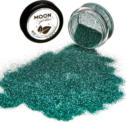 Smiffys Moon Glitter Bio Glitter Shakers, Turquoise