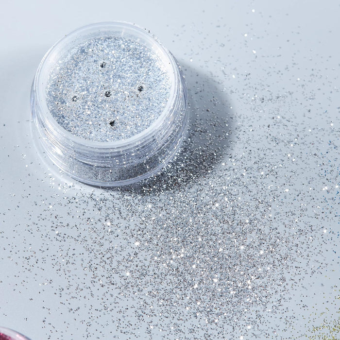 Smiffys Moon Glitter Classic Fine Glitter Shakers, Silver