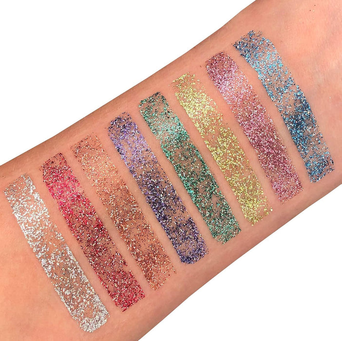Smiffys Moon Glitter Holographic Glitter Lipstick, Silver