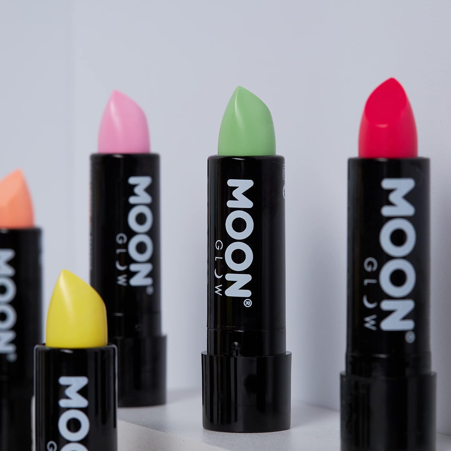 Smiffys Moon Glow Pastel Neon UV Lipstick, Pastel Yellow