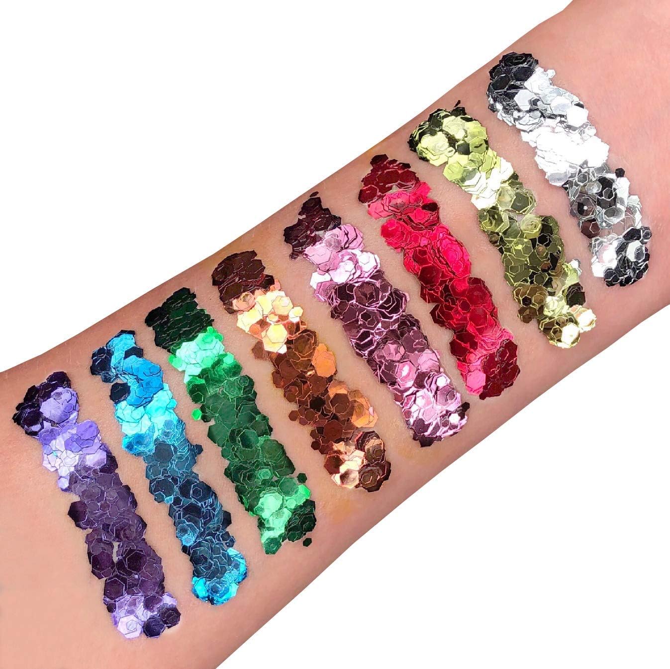 Smiffys Moon Glitter Classic Chunky Glitter, Green