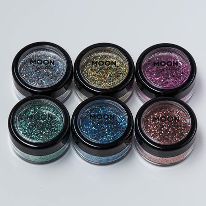 Smiffys Moon Glitter Holographic Glitter Shakers,Rose Gold