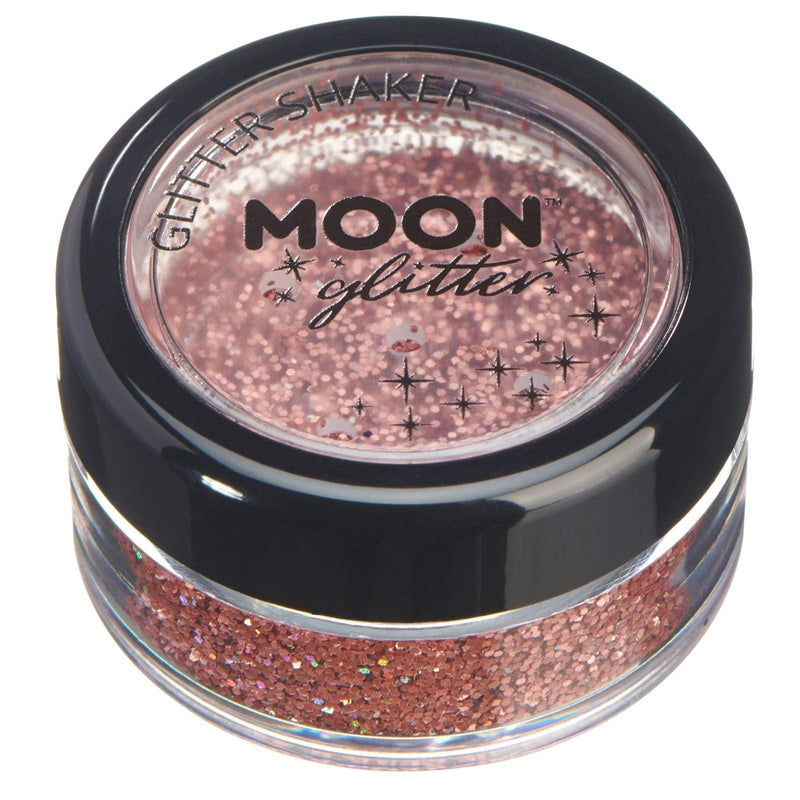 Smiffys Moon Glitter Holographic Glitter Shakers,Rose Gold