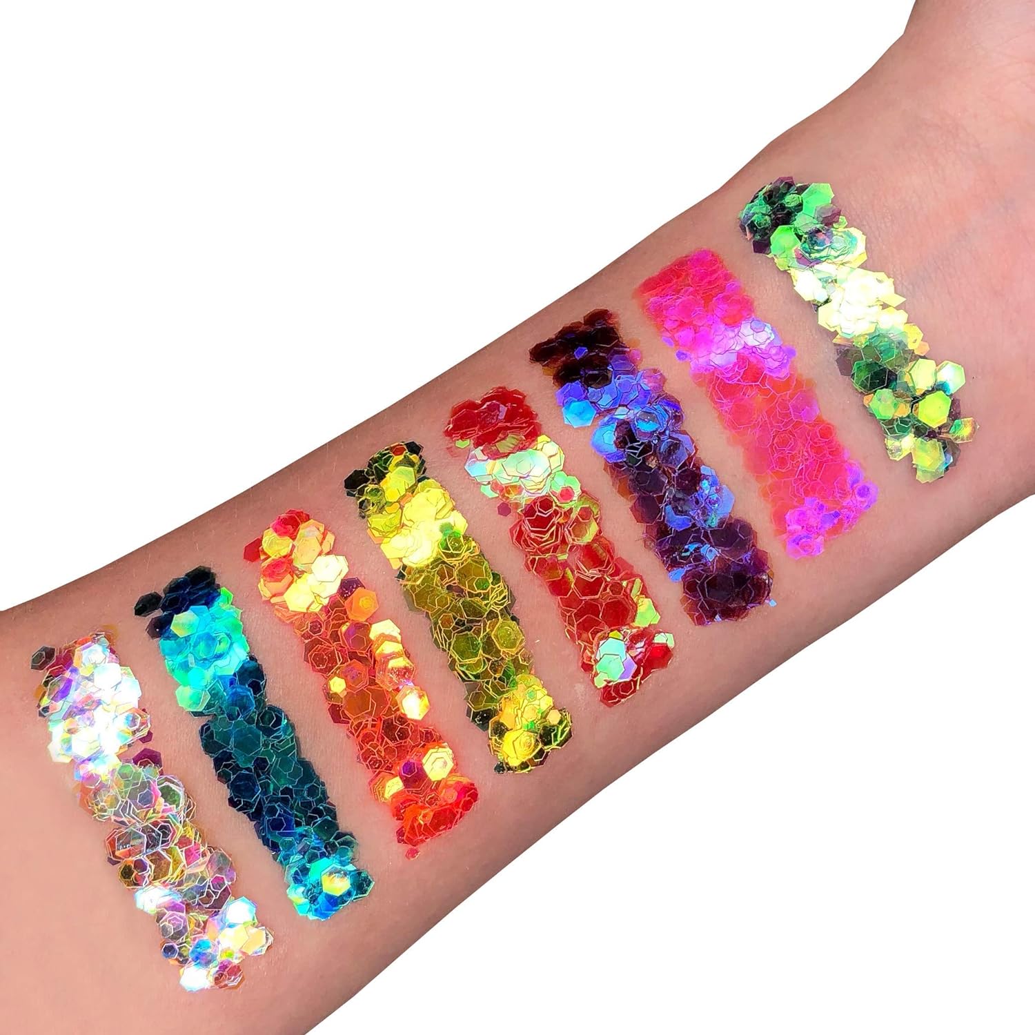 Smiffys Moon Glitter Iridescent Chunky Glitter, Purple