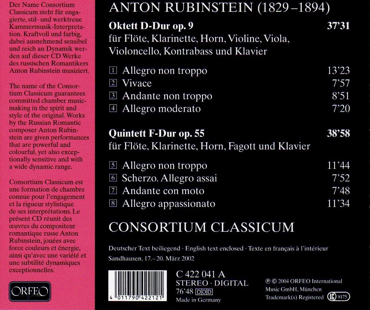 Oktett Op. 9, Quintett Op. 55 (Consortium Classicum)