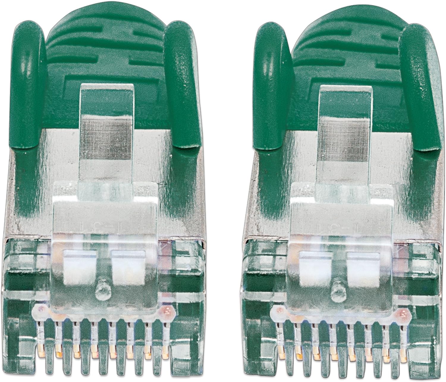 Intellinet 350624 Netzwerkkabel Cat6A SFTP 100% Kupfer RJ-45 Stecker/RJ-45 Stecker, 2 m grün