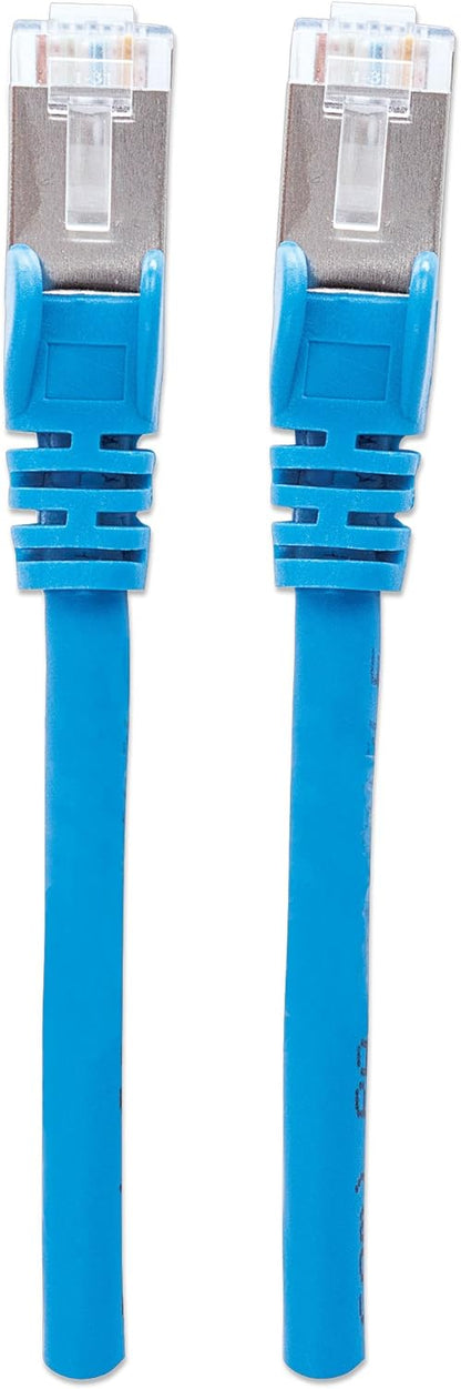 Intellinet Network Patch Cable, Cat6, 3m, Blue, Copper, S/FTP, LSOH / LSZH, PVC, RJ45, Gold Plated Contacts, Snagless, Booted, Polybag 3 m Cat6, S/FTP, Copper, LSOH Blue