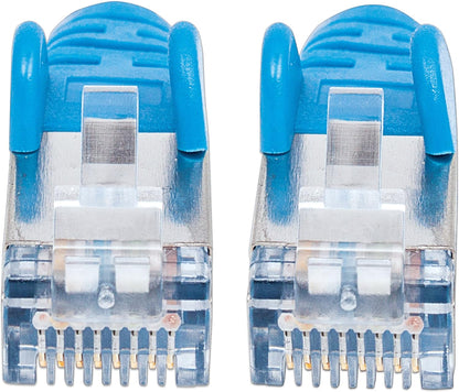 Intellinet Network Patch Cable, Cat6, 3m, Blue, Copper, S/FTP, LSOH / LSZH, PVC, RJ45, Gold Plated Contacts, Snagless, Booted, Polybag 3 m Cat6, S/FTP, Copper, LSOH Blue
