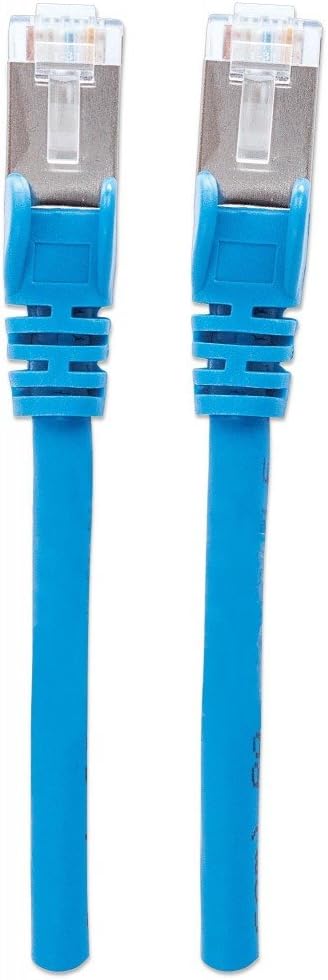 Intellinet Network Patch Cable, Cat6A, 20m, Blue, Copper, S/FTP, LSOH / LSZH, PVC, RJ45, Gold Plated Contacts, Snagless, Booted, Polybag 20 m Cat6A, S/FTP, Copper, LSOH Blue