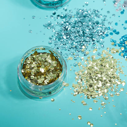 Smiffys Moon Glitter Bio Chunky Glitter, Silver