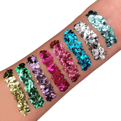 Smiffys Moon Glitter Bio Chunky Glitter, Pink