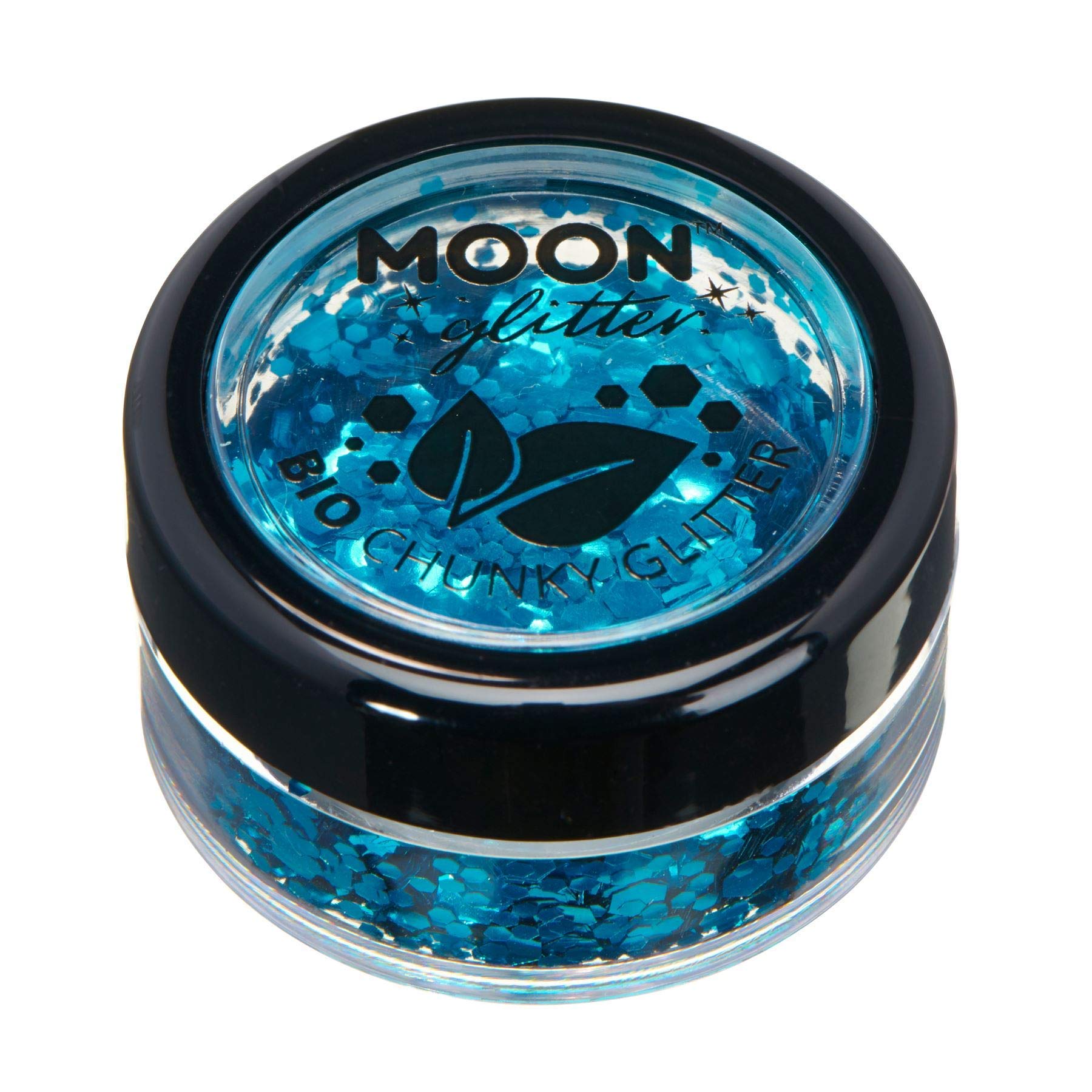 Smiffys Moon Glitter Bio Chunky Glitter, Blue