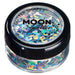 Smiffys Moon Glitter Holographic Glitter Shapes, Silver