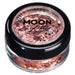 Smiffys Moon Glitter Holographic Glitter Shapes, Rose Gold