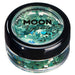 Smiffys Moon Glitter Holographic Glitter Shapes, Green