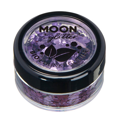 Smiffys Moon Glitter Bio Chunky Glitter, Lavender