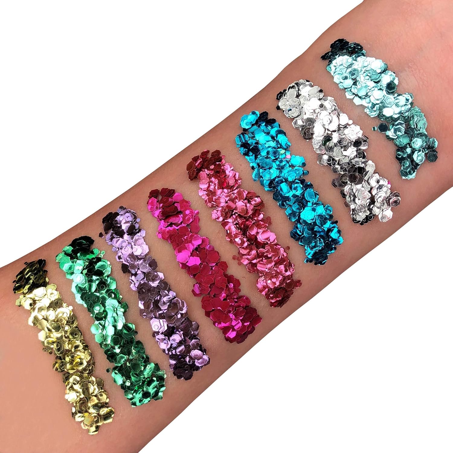Smiffys Moon Glitter Bio Chunky Glitter, Dark Rose