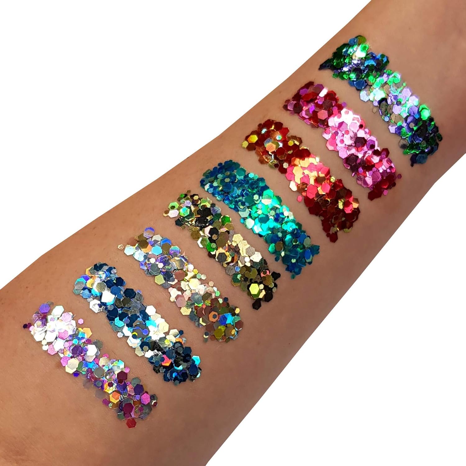 Smiffys Moon Glitter Mystic Chunky Glitter, Mixed Colours