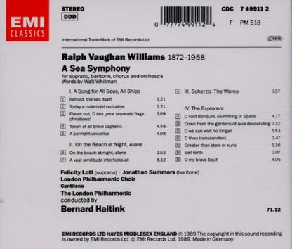 Vaughan Williams: Symphony No.1 'A Sea Symphony'