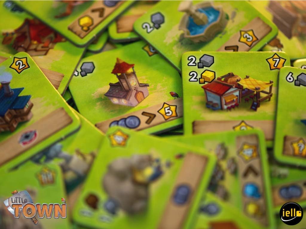 IELLO: Little Town, Strategy Board Game, Fun for The Whole Family, Tactical and Interactive, 45 Minute Play Time, 2 to 4 Players, Ages 10 and Up