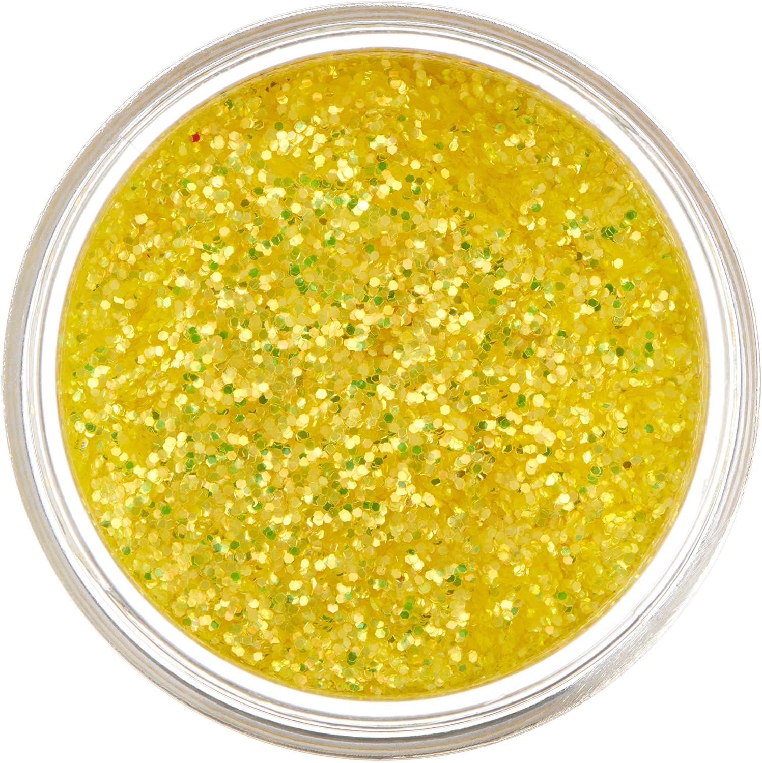 Smiffys Moon Glitter Iridescent Glitter Shakers, Yellow