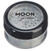 Smiffys Moon Glitter Holographic Glitter Shakers, Silver