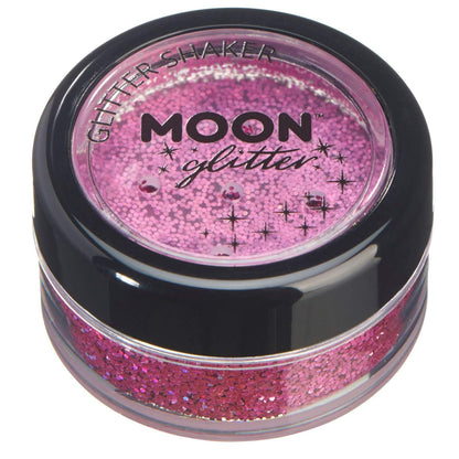 Smiffys Moon Glitter Holographic Glitter Shakers, Pink