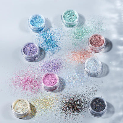 Smiffys Moon Glitter Holographic Glitter Shakers, Pink